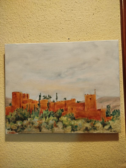 Alambra de Granada Acrylic Canvas Landscaping