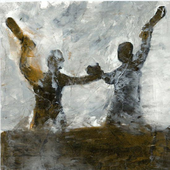 GARROTAZO 03 Mixed media Paper Figure Painting