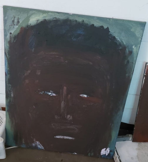 Dioses antiguos Mixed media Textile Figure Painting