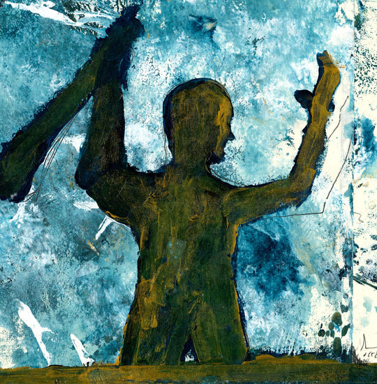 GARROTAZO 08 Mixed media Paper Figure Painting