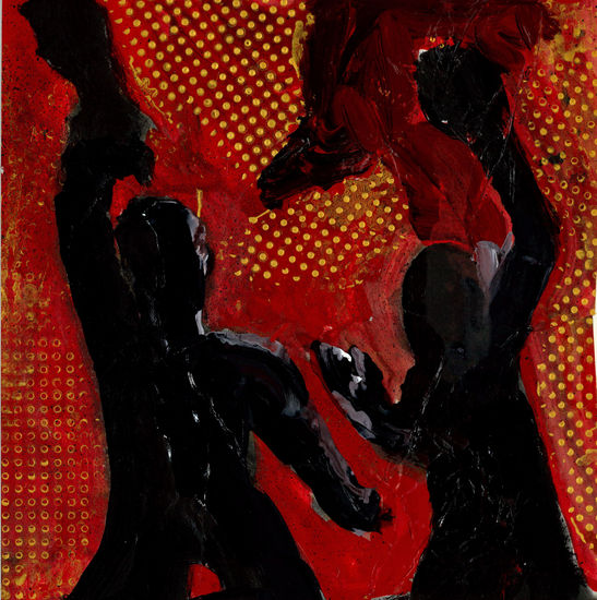 GARROTAZO 09 Mixed media Paper Figure Painting