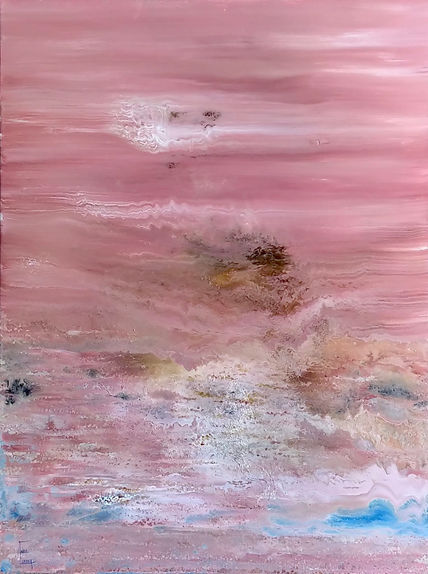 Paisaje rosa borroso
