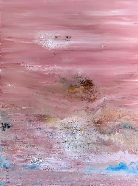 Paisaje rosa borroso