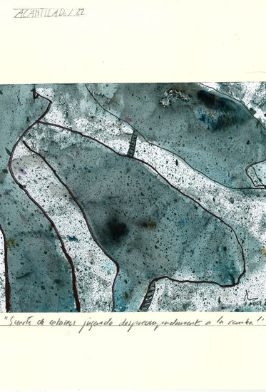 ACANTILADO 18. CETÁCEOS Mixed media Paper Landscaping