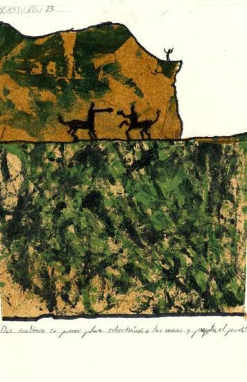 ACANTILADO 22. CENTAUROS Media Mixta Papel Paisaje