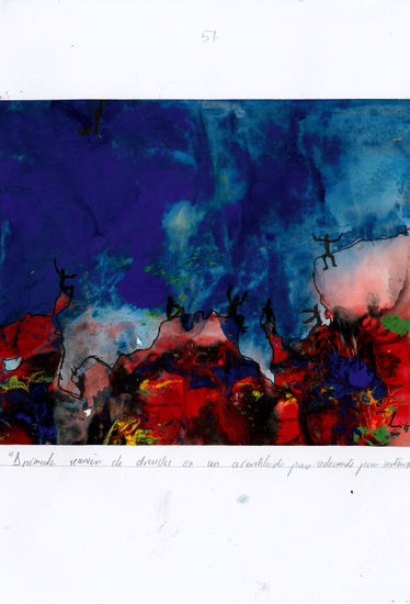 ACANTILADO 34. DRUIDAS Mixed media Paper Landscaping