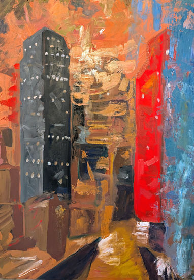 "Las torres" Oil Canvas Landscaping