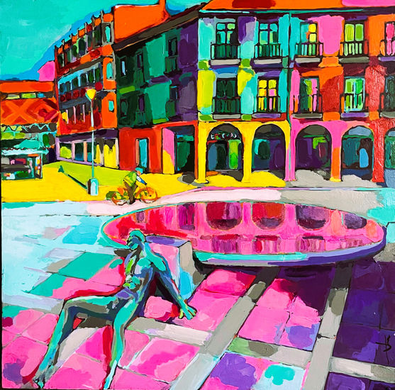Plaza de la Rinconada Acrylic Panel Landscaping