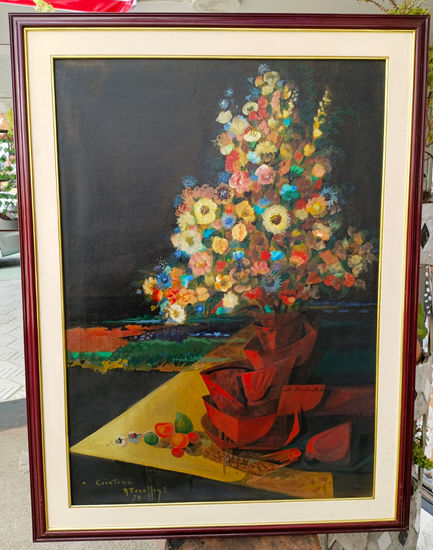 HOMENAJE A BOYACA PERAFFAN Media Mixta Lienzo Floral