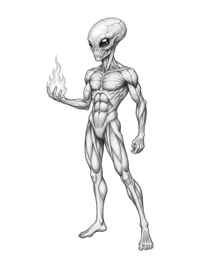 My Alien Friend 2 Técnica Mixta