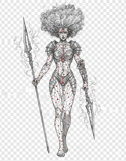 Lady Universe (Without Aura) Mixed Media