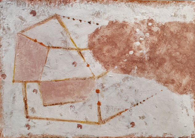 Verbena con nube Óleo Tabla Otros