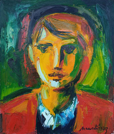 Homenaje a Cezanne Óleo Tela Retrato