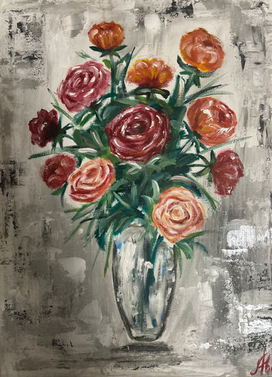 Daydream Oil Canvas Floral Painting