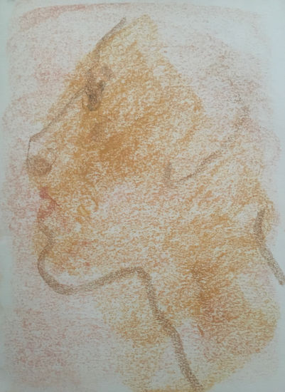 Perfil Pastel Papel Retrato