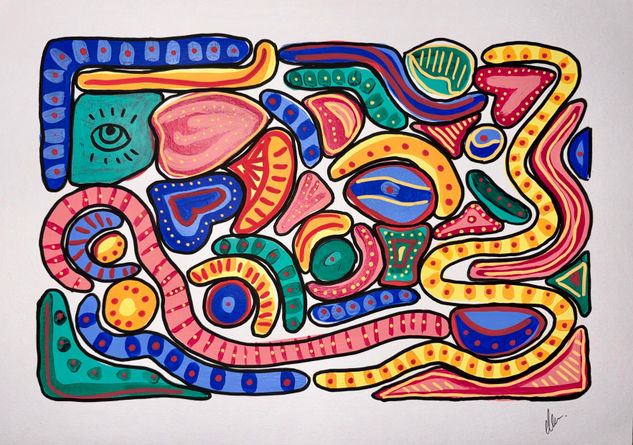 Otra Improvisación Acrílico Papel Otros