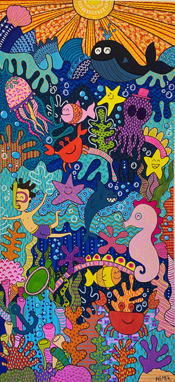 Marina Acrylic Canvas Marine Painting