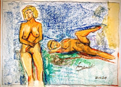 Desnuda en la...