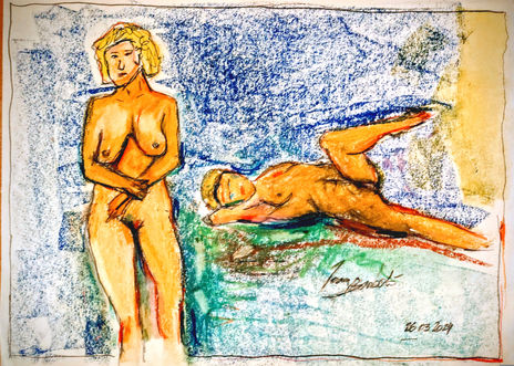 Desnuda en la...