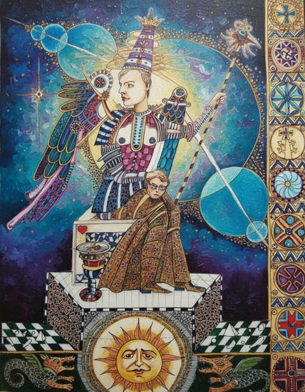 vračara Óleo Lienzo Figura