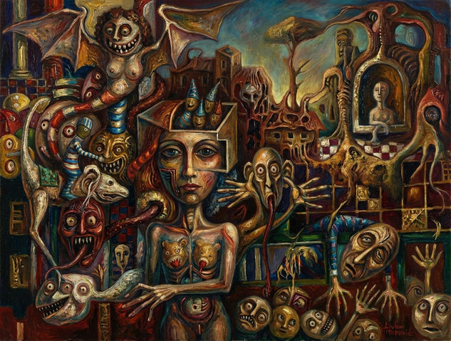 Kurvenjak Oil Canvas Figure Painting