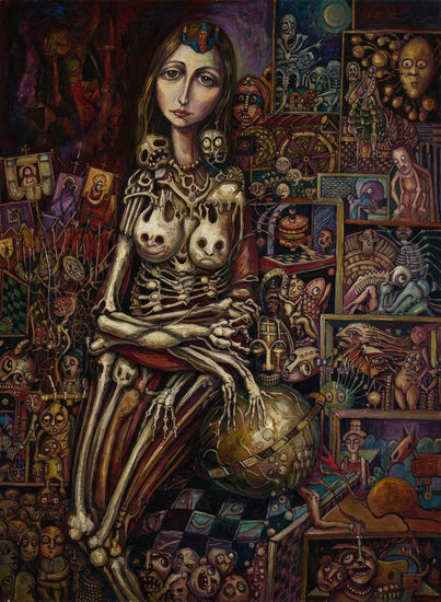 Egzorcizam Oil Canvas Figure Painting