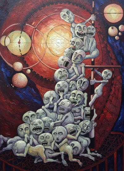 Migranti Óleo Lienzo Figura