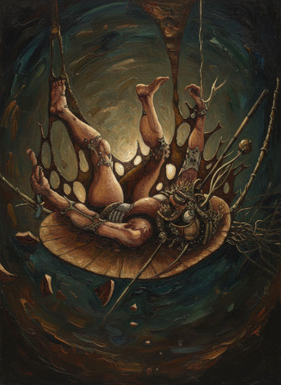 Ikar Oil Canvas Figure Painting