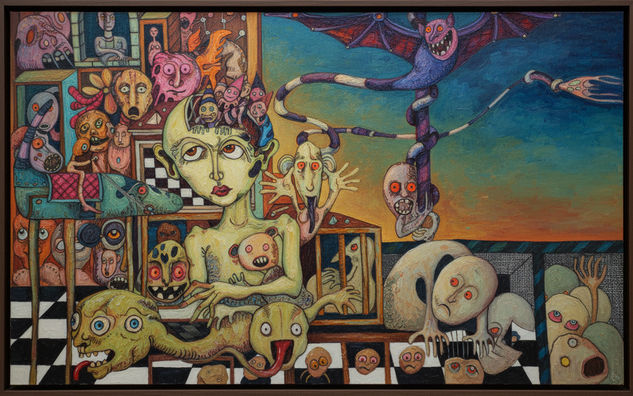 Prevara Oil Canvas Figure Painting