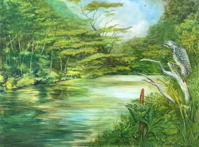 Paraíso Andino Acrylic Canvas Landscaping