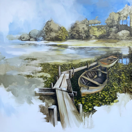 Pausa Acrylic Canvas Landscaping