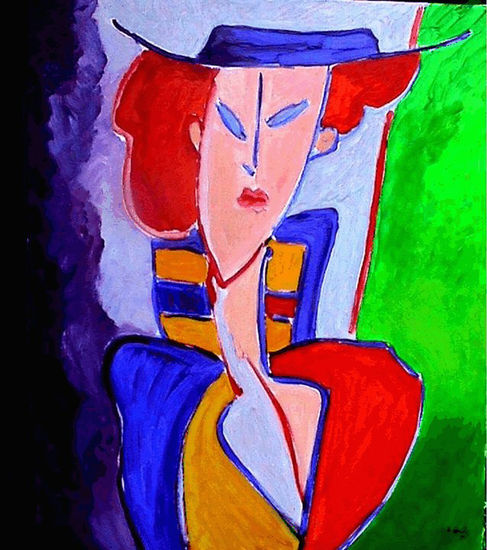 MUÑEQUITA LINDA Oil Canvas Figure Painting