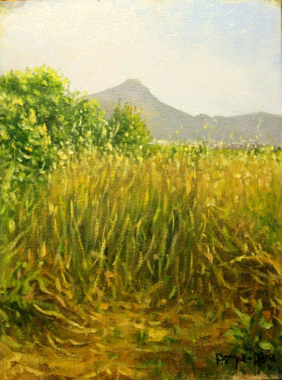 Montaña de Pipa desde Moncofa Oil Panel Landscaping