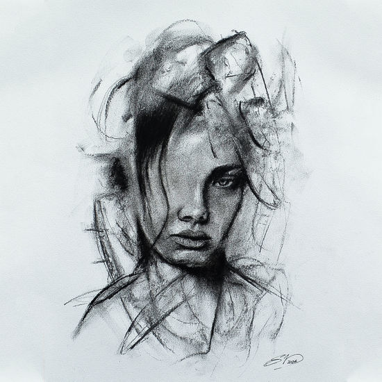 Reflections of the soul Charcoal