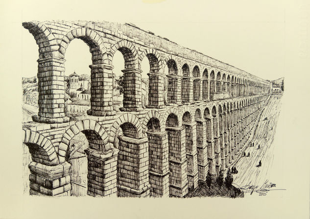 Acueducto de Segovia Ink