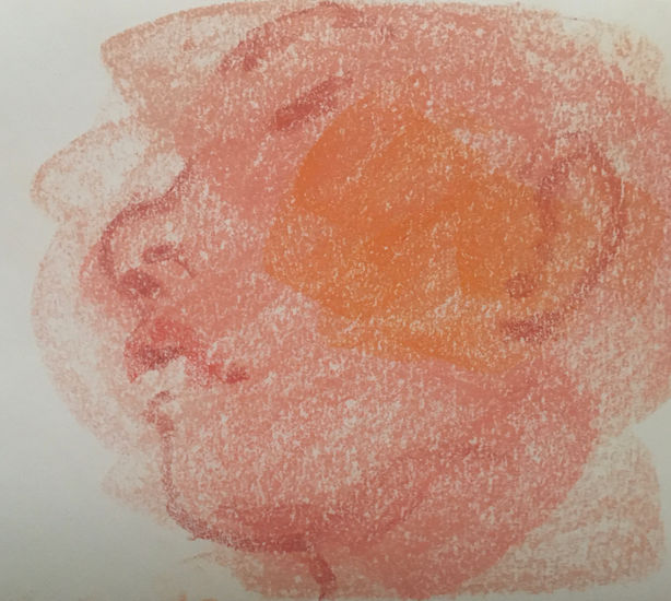 Perfil Pastel Paper Portrait