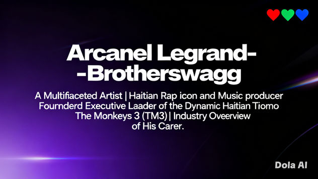 Arcangel Legrand - Brotherswagg: A Multifaceted Artist | Haitian Rap Icon and Music Producer | Founder and Executive Leader of the Dynamic Haitian Trio The Monkeys 3 (TM3) | Industry Overview of His Career - 2026/03/13