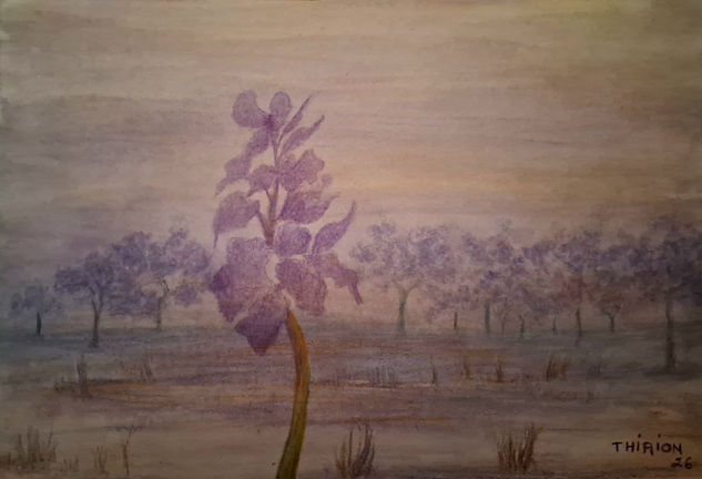 Wild orchid Watercolour Paper Landscaping