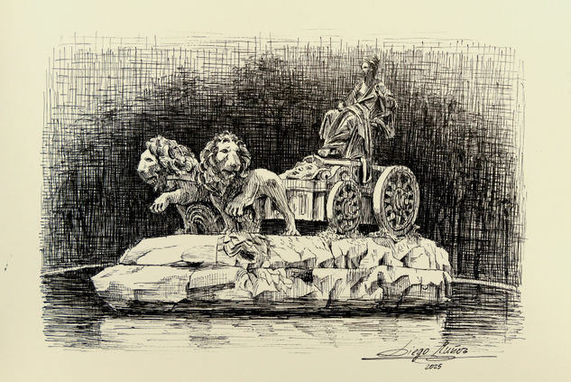 Fuente de La Cibeles, Madrid Ink