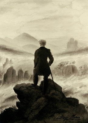 Caminante sobre un...