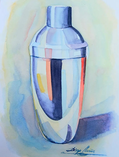 Coctelera Watercolour Paper Still Life Paintings