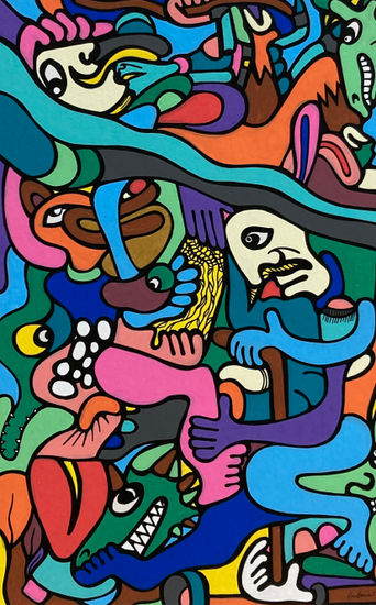 “El trance del viejo” Making Pen
