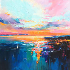 Sunraise on ocean 1525