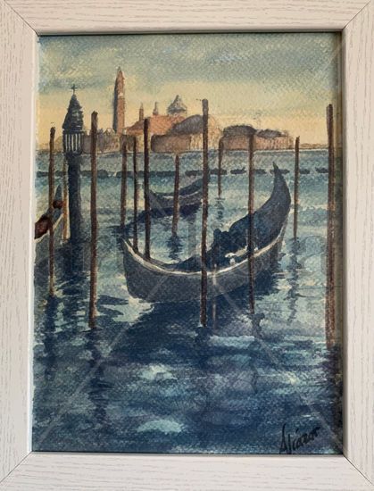 Venecia Acuarela Cartulina Marina