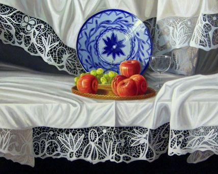 Plato con manzanas