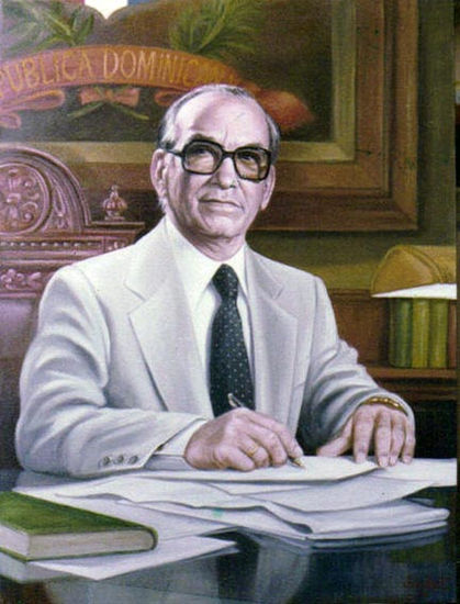 Sr. Don Antonio Guzman Excelentisimo Sr. Ex-President de la Republica Dominicana Óleo Lienzo Retrato