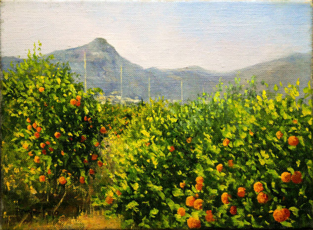 Montaña de Pipa: Vista desde Naranjales Oil Canvas Landscaping