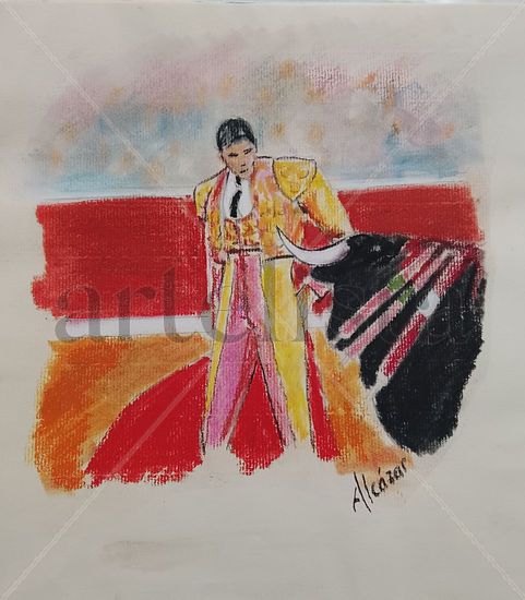 Tauromaquia 9 Pastel Papel Figura