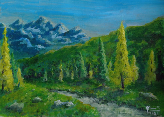 Camino esperanza Acrylic Card Landscaping