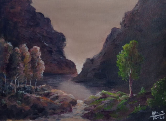 Envidia descubierta Acrylic Card Landscaping